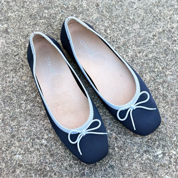 Vionic Shoes - Vionic Klara Ballet Flats Navy Knit Women’s 6.5 Comfort Arch Support
